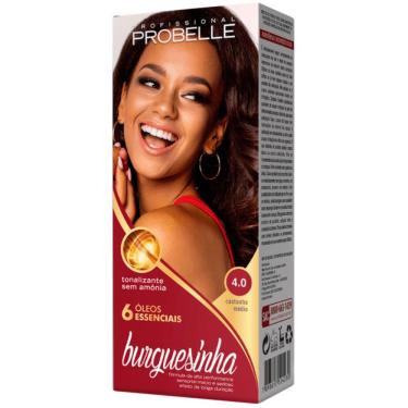 Imagem de Tonalizante Burguesinha Probelle Castanho Médio 4.0