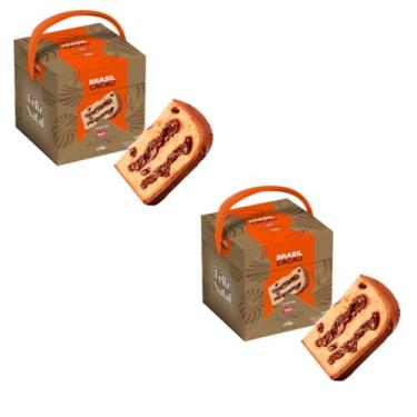Imagem de Panetone Alpino Chocolate Trufado 880g Kit com 2 Unidades Brasil Cacau