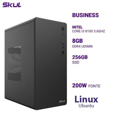 Imagem de Computador B300 Core I3 8100 3.6Ghz Mem 8Gb Ddr4 Ssd 256Gb F - Skul