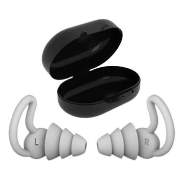 Imagem de Tampões de ouvido de natação, tampões de ouvido com cancelamento de ruído com capa - Proteção de ouvido com redução de ruído para piscina, praia, surfe, snorkeling, caiaque, canoagem