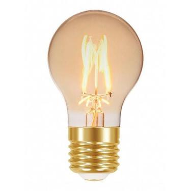 Imagem de Lampada Led Filamento Dimerizável A60 4W 127V Ambar - Taschibra