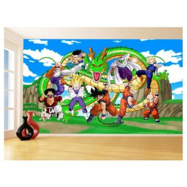 Imagem de Papel De Parede Dragon Ball Goku Vegeta Anime 3,5M Dbz463 - Você Decor