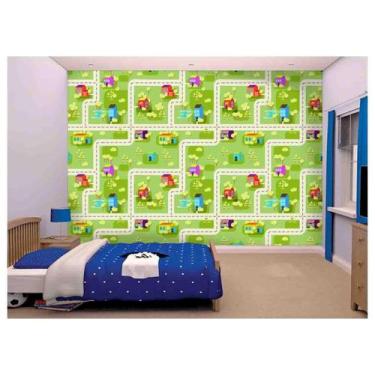 Imagem de Papel De Parede Infantil Mini Cidade Carrinho  Azs79 - Você Decora