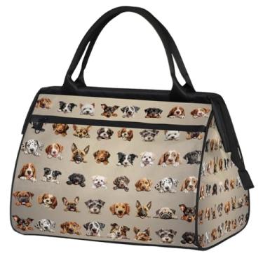 Imagem de Bolsa pequena para o fim de semana para mulheres, homens, praia, palavra, litoral, dobrável, bolsa de viagem, Cor: 5, 15.2*8.3*11.6 inch, Moderno