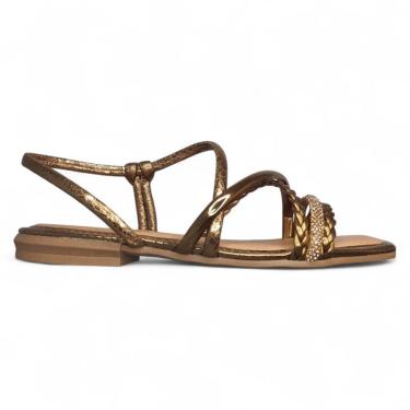 Imagem de Sandália Rasteira Feminina Calce Fácil Mississipi J0661