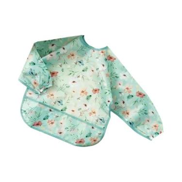 Imagem de Babadores Impermeáveis E De Fácil Limpeza Para Bebês, Macacão De Manga