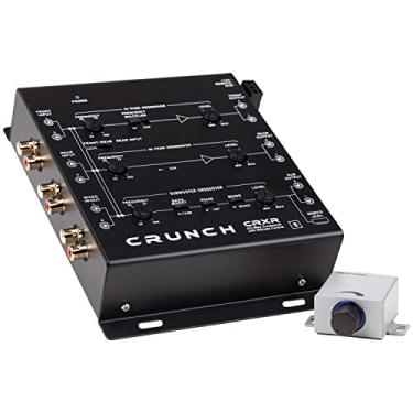 Imagem de Crunch Crossover ativo CRXR bidirecional/3 vias com botão de graves, driver de linha de 8,5 V, entrada de 4 canais para sistemas de áudio de carro