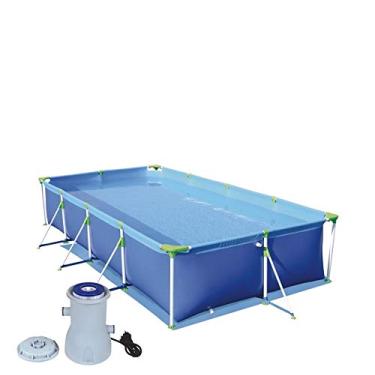 Imagem de Kit Piscina Premium 5000 Litros Retangular Estruturada + Filtro Bomba 2200 L/h - Mor - 110v