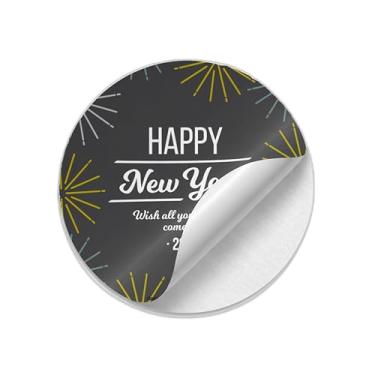 Imagem de Ladrilho Decorativo de Cerâmica Retro com Estampa de Fogos de Artifício para Ano Novo