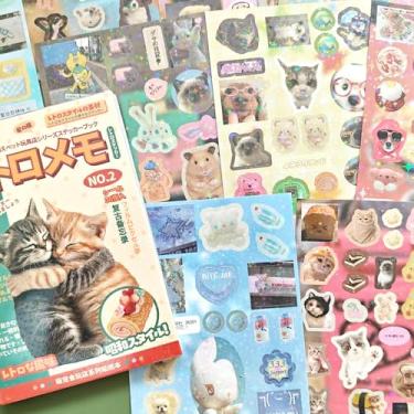 Imagem de 700+ Conjunto de livros de adesivos kawaii japoneses, 30 folhas de adesivos fofos para artigos de scrapbook, diário, diário de bala, diário de lixo, álbuns de fotos, agenda, caderno (memorando)