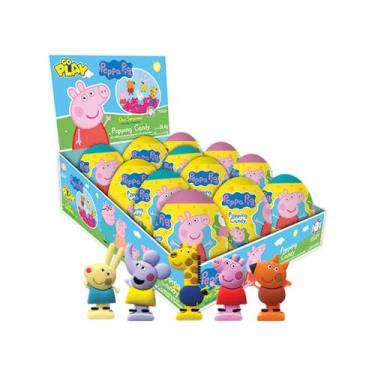 Imagem de Ovo Surpresa Peppa Pig Com Bala Explosiva em Pó 12X2,2g - Riclan Gopla