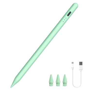 Imagem de JEDOUBAL Caneta Stylus para iPad, lápis de carregamento rápido para pad com rejeição de palma, sensibilidade de inclinação para iPad 6-10, Pro 27.9 cm/32.8 cm/M4, Air 3/4/5/M2, Mini 5/6, verde