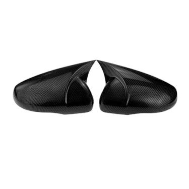 Imagem de Retrovisor do carro espelho lateral capa asa tampa exterior porta caso guarnição de fibra de carbono olhar compatível com vw golf 6 mk6 gti gtd 2009-2013(Carbon)