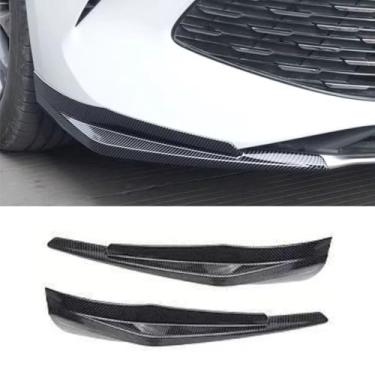 Imagem de Kit de carroceria de spoiler difusor de para-choque dianteiro para carro compatível com Qin L DMI 2024+ protetor de para-choque acabamento de canto acessórios de carro Tunning (aparência de carbono)
