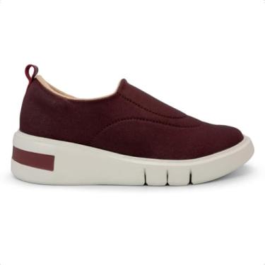 Imagem de Tênis Usaflex Feminino Slip On Tecido Detalhe Costura Casual Rebu Am01009002 36