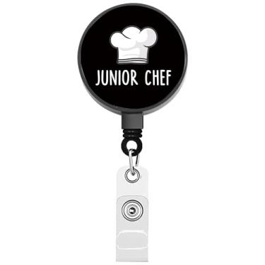 Imagem de BEKECH Porta-crachá retrátil de chef júnior para cozinhar novos presentes para jovens chefs e padeiros júnior presente culinário (chef júnior)