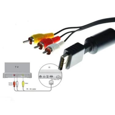 Imagem de Cabo Audio E Video Para Playstation Ps1 Ps2 Ps3