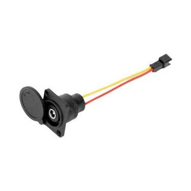 Imagem de Conector De Carregamento Redondo Macho/Fêmea DC21/25 Para Bateria De L