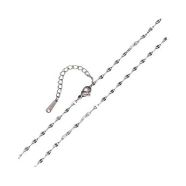 Imagem de Colar Ajustável De Aço Inoxidável Banhado a Ouro 18K PVD Com Corrente 