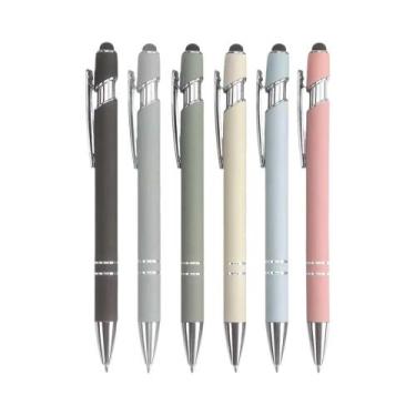 Imagem de Caneta Esferográfica De Metal 2 Em 1, 1,0 Mm, Tinta Preta, 5-10 Peças 