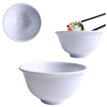 Imagem de Tigela Bowl Molheira Redonda em Melamina Branca 130ml - Fx