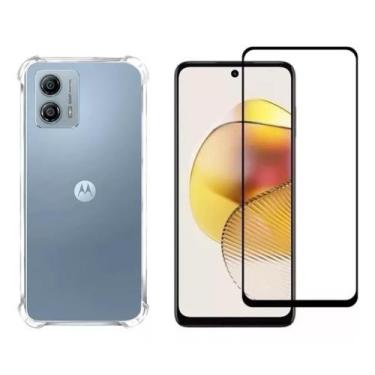 Imagem de Capa Capinha Anti Queda + Película Para Moto G53 - Capinhas para Celul