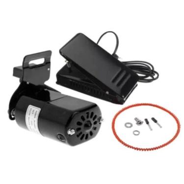 Imagem de Motor + Pedal para Máquina Costura Doméstica Caseira Singer Elgin Vigo