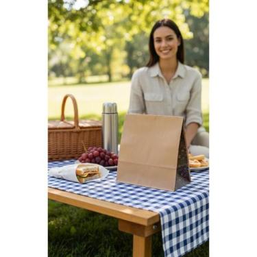 Imagem de Saco Kraft Delivery Estampado G 30x30x18cm (100un) - Congratulations S