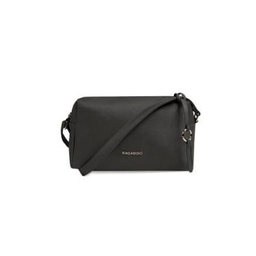 Imagem de Bolsa Transversal MiniBag New Saffiano Preta - Bagaggio, U, Preto