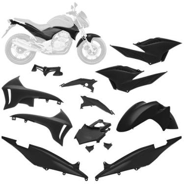 Imagem de Kit Carenagem 7 Peças Pro Tork Moto Honda CB 300R 2010 a 2012 Substitu
