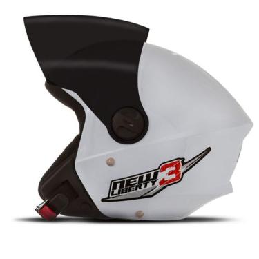 Imagem de Capacete New Liberty 3 Three Viseira Fumê Moto Aberto Pro Tork Seguran