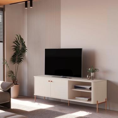 Imagem de Rack para TV ate 60 Polegadas 2 Portas com Pes Em MDF Tucupi JB Moveis