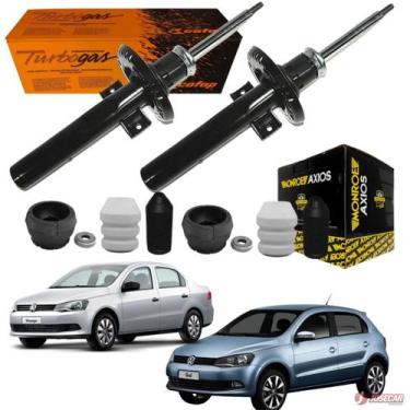 Imagem de Par de Amortecedor Dianteiro Gol Voyage G5 G6 G7 G8 com Kit Coxim Bate