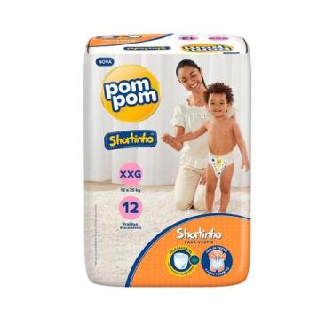 Imagem de Fralda Pom Pom Modelo Shortinho Jumbinho tamanho:XXG - 12 fraldas, XXG
