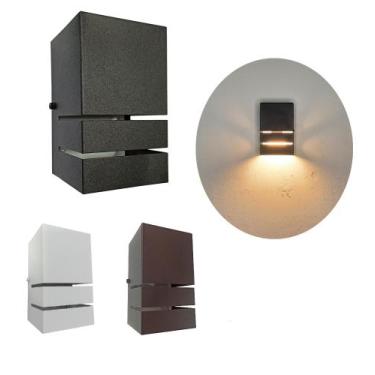Imagem de Arandela Luminária Frisada 1 Facho E27 Ext/int Parede Muro - Bela Home
