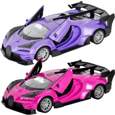 Imagem de Carrinho de Controle Remoto Infantil R-C Carro Fashion 1:24 DMT6649 com Controle Remoto de Plástico DM Toys