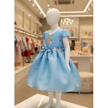 Imagem de Vestido Menina Infantil Tule Temático Cinderela - act, PP