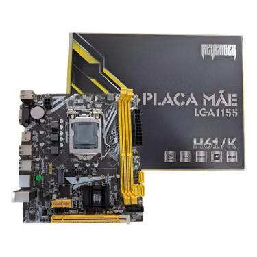 Imagem de Placa mãe h61 socket lga 1155 com m.2 nvme lan giga i3 i5 i7 - Revenge