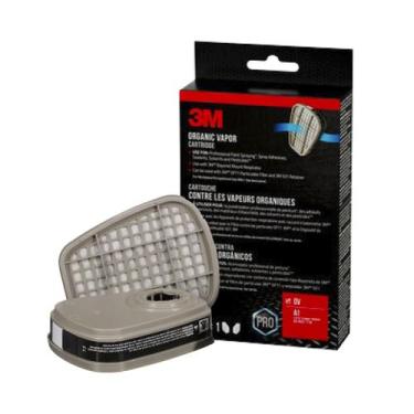 Imagem de Cartucho de Vapor Orgânico 3M 6001  Pacote com 2 unidades