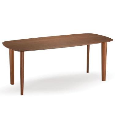 Imagem de Mesa de Jantar Pulsare 6 Retangular Madeira Eucalipto 160CM Cedro Marrom Ozki
