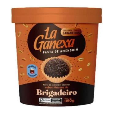 Imagem de Pasta de Amendoim Gourmet Protein 450g La Ganexa, Brigadeiro
