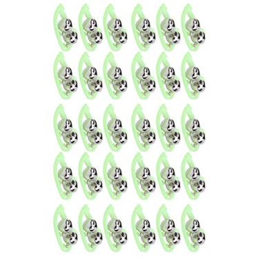 Imagem de 01 02 015 Sino de alarme de isca de vara de pesca, 30 peças luminosas para vara de pesca com mordida, clipe de ponta de alarme para pescadores ocasionais ao ar livre