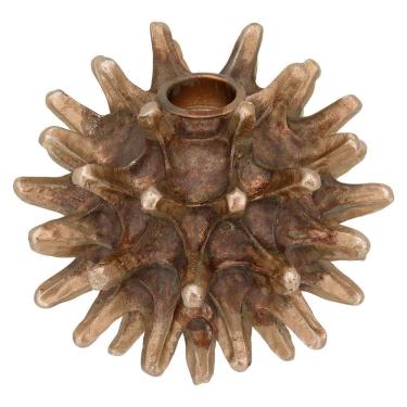 Imagem de BARROCO CASTIÇAL 11x12x12cm RESINA BRONZE