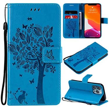 Imagem de MojieRy Estojo Fólio de Capa de Telefone for LG G4, Couro PU Premium Capa Slim Fit for LG G4, 2 slots de cartão, fortemente apropriado, Azul