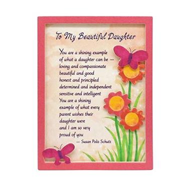 Imagem de Blue Mountain Arts Ímã de filha com cavalete nas costas — Natal, aniversário, formatura ou presente "I Love You" de uma mãe ou pai por Susan Polis Schutz, 14 x 9 cm (para minha linda filha)