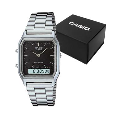 Imagem de Relógio Feminino Casio Vintage Prateado à Prova D'água 30M AQ-230A-1DMQ