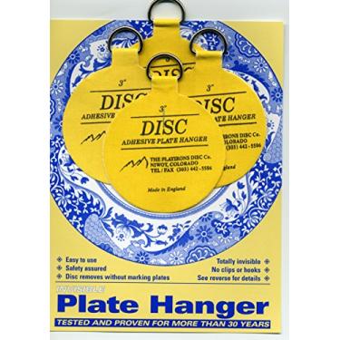 Imagem de Adesivo de disco inglês invisível, conjunto de suporte de placa média (cabides de 10 a 7,6 cm)