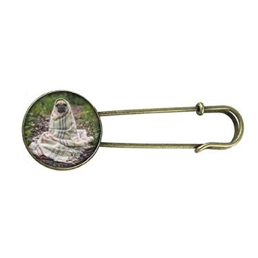 Imagem de Broche de Metal Retrô para Fotografia Bulldog