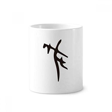 Imagem de Inscrição óssea com sobrenome chinês, suporte para caneta, caneca, suporte de cerâmica, suporte para lápis