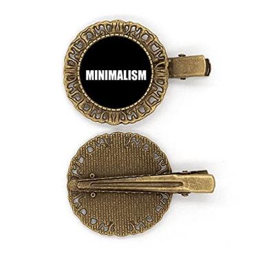 Imagem de Grampo de cabelo minimalista com pensamento filosótico, presilha de cabelo